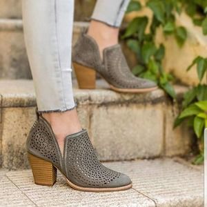 JEFFREY CAMPBELL Rosalie Bootie Dark Khaki 6.5
